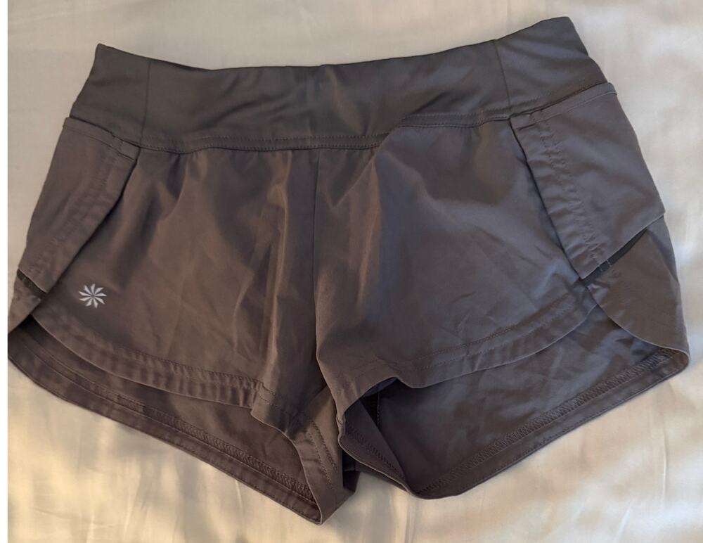 Athleta grey shorts size M 8-10
